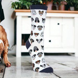 NWT Womans K BELL "Dog Collection" Socks OSFA